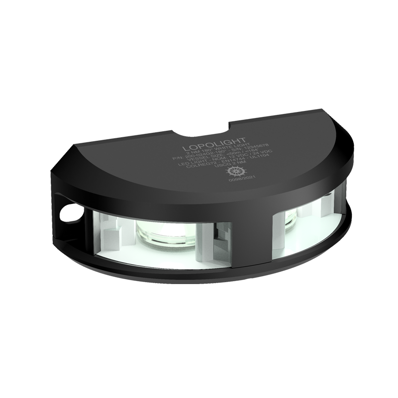 3nm 180° White, black anodized